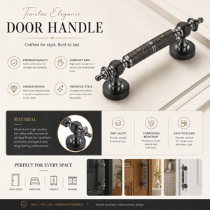 Designer Door Pull <b>Handle</b> Antique SS Graphite Black Finish Durable | Modern <b>Handle</b> for Main Door Office Glass Door Interior - Product Image 5