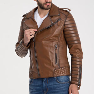 Chaquetas Clásicas de Cuero Genuino para Hombre, Chaquetas de Invierno, Ropa Exterior de Cuero Informal y Cómoda, Cuero Suave de Primera Calidad - Product Image 4