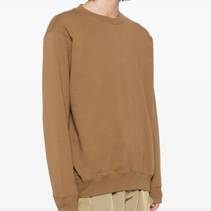 Sweat-shirt à col rond surdimensionné unisexe, coupe classique, couleur unie, pull en tricot, vêtements décontractés d'automne - Product Image 3