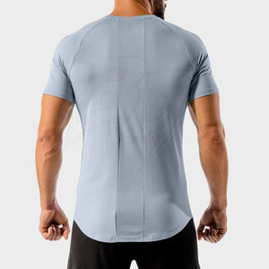 T-shirts de sport pour hommes imprimés sur mesure, tissu en polyester/spandex tricoté, coupe ajustée, respirant et à séchage rapide, qualité supérieure - Product Image 2