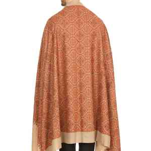 Premium Embroidered <b>Pashmina</b> Wool Shawl Soft Warm Breathable Traditional Handcrafted Solid Men's Winter Wrap Luxury Styling - Product Image 5