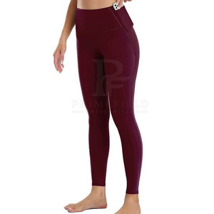 Ensemble de yoga pour femmes de qualité supérieure, tissu respirant écologique, taille élastique, logo sur le devant, 2 pièces, entraînement quotidien, fitness - Product Image 4