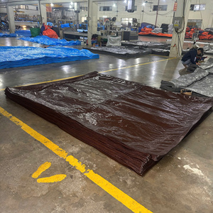 Bâche robuste marron haute durabilité grande capacité imperméable avec options de couleur et de taille pour usage industriel extérieur - Product Image 6