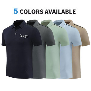 Chemise décontractée à manches courtes pour homme, en tissu popeline unie anti-plis, avec broderie personnalisée sur la poche, collection automne - Product Image 6