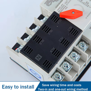 Système d'alimentation sans interruption à temps de réponse en millisecondes, commutateur de transfert automatique double alimentation 125A/4P, convertisseur AC-générateur - Product Image 3