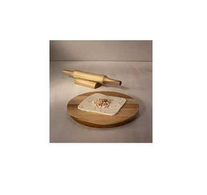 Juego de Rodillo y Tabla para Amasar de Madera Premium, Chakla Belan Hecho a Mano para Cocina, Repostería y Preparación de Roti - Product Image 1