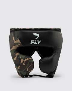 Protector de Cabeza para Boxeo Fly, Negro Camuflaje, Cuero PU, Protección Facial Completa, para Adultos, Unisex, Equipo Deportivo - Product Image 5