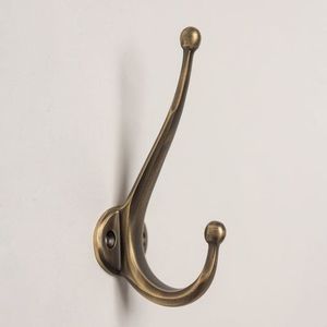 Minimalist Brass Wall <b>Hooks</b> Simple Elegant Design Suitable For Modern Bathroom <b>Kitchen</b> Storage Organizer Hanging - Product Image 3