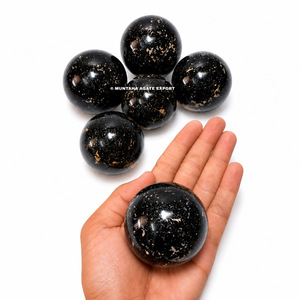 Esfera de Cristal de Turmalina Negra de Alta Calidad, Hecha a Mano por Muntaha, para Sanación y Feng Shui, Escultura Artística Coleccionable, Envío a Todo el Mundo - Product Image 6