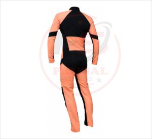Combinaison intégrale bicolore orange et noir, taille adulte, en Spandex et Nylon, uniformes de cheerleading - Product Image 3