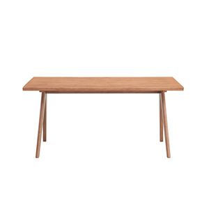 Tavolo da Pranzo Naturale con Gambe in Legno dal Design Accattivante - Product Image 3