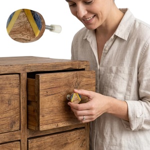 Pomo de Madera Ovalado para Muebles, Diseño Moderno, Duradero y Ecológico, para Cajones de Hogar u Oficina - Product Image 2