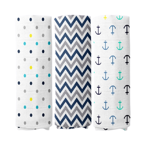 Bamboo Cotton Muslin Baby <b>Swaddle</b> <b>Blanket</b> towel 4 Layer High Density Custom Print Eco Wrap Newborn Wholesale OEM Factory - Product Image 2