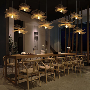 Luminaire suspendu en bambou tissé à la main pour la décoration de la maison, les hôtels, les centres de villégiature, les cafés et la décoration intérieure moderne - Product Image 1