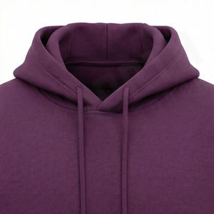 Sweat-shirt à capuche pour homme en coton mélangé, style basique, chaud et respirant, personnalisable avec étiquette privée, streetwear - Product Image 4