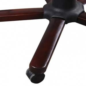 Silla de Masaje Negra con 75% Cuero Genuino y 25% PVC, con Estructura de Madera para Uso en Oficina - Product Image 2