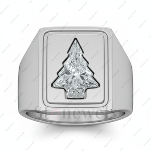 เครื่องประดับเพชรรูปต้นคริสต์มาสจาก Stonewels เพชรสังเคราะห์เพาะเลี้ยงในห้องปฏิบัติการ - ของขวัญสุดหรูเฉพาะตัวสำหรับคุณแม่ พร้อมใบรับรองสี - Product Image 4