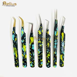 Pince à épiler pour cils en volume Elite Fiber Tip 45 °   90 °   Pendentif décoratif personnalisé avec logo, outil pour cils, OEM - Product Image 6