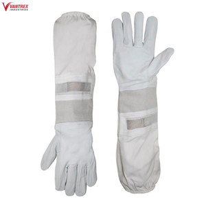 Customized Breathable Beekeeper Protection Beekeeping <b>Gloves</b> High Quality Leather Bee Keeping <b>Gloves</b> - Product Image 6