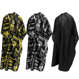 Cape de Coiffeur Professionnelle Imperméable en Polyester pour Salon de Coiffure, Personnalisable par Sublimation, Fermeture au Cou Ajustable - Product Image 1