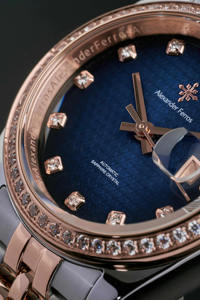 Montre Ronde Alexander Ferros 8201D/05 avec Verre Saphir, 50 m, Bouton Poussoir, Fermoir Caché, Acier Inoxydable, Résistante à l'Eau, Tendance - Product Image 6