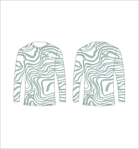 Men <b>White</b> Light Blue Swirl Long Sleeve T Shirt Retro Psychedelic Pattern Crewneck <b>Tee</b> Casual Streetwear Tops Gym Training Active - Product Image 5