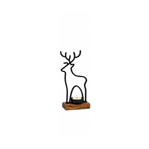 Support de bougie de Noël personnalisé en fil métallique, ornement cerf, chandelier, fournitures de décoration intérieure directement de l'usine au meilleur prix - Product Image 1
