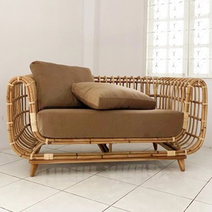 Natural <b>rattan</b> <b>sofa</b> cheap price handcrafted lounge chair top quality living room bench <b>sofas</b> - Product Image 3