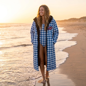 Outdoor Parka Wholesale Custom Hooded Beach Surf Changing <b>Coat</b> Waterproof <b>Swim</b> Robe Parka Long Jacket - Product Image 2