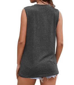เสื้อกล้ามผู้หญิงแขนกุดเรียบง่าย สไตล์โมเดิร์น เสื้อผ้าแฟชั่น น้ำหนักเบา สัมผัสนุ่ม ผ้าทนทาน เสื้อกล้ามผู้หญิง - Product Image 6