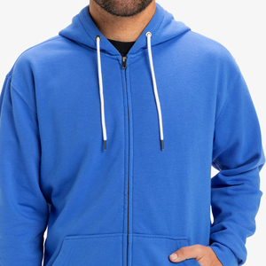 Wholesale Rate Winter Plain Logo Print Unisex Zipper Hoodie Label Cotton Polyester Plus Size <b>Men</b> Fleece Casual Wear Streetwear - Product Image 6