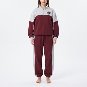 Conjunto Deportivo de Sudadera con Media Cremallera y Pantalones Jogger para Mujer, Diseño Color Block, Marca Hawk Eye - Product Image 5