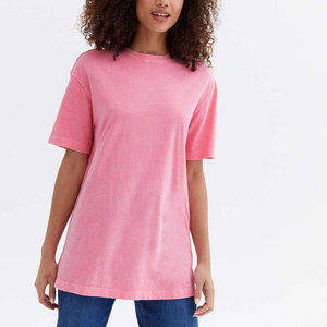 Camiseta Moderna Personalizada para Mujer con Lavado Ácido, Tela Ligera, Camiseta Casual de Moda para Mujer - Product Image 1