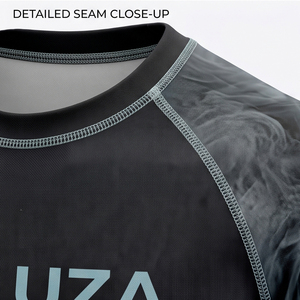 Unisex Custom Printed UPF 50+ Short Sleeve <b>Compression</b> Rash Guard Jersey 100% Cotton Breathable Eco-Friendly Outdoor Surfing Gym - Product Image 6