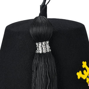 Chapeau Fez Vintage Shriners en Laine Bordeaux avec Pompon et Épingles, Chapeau Maçonnique de Haute Qualité, Personnalisé, Meilleure Vente, Fez Très Demandé - Product Image 5