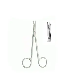 Littler-Tijeras de sutura con agujero de sutura en cuchillas, curvadas