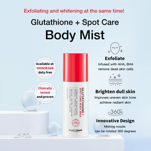 Ensemble de soins corporels éclaircissants au glutathion, brume corporelle à la niacinamide et à l'arbutine, déodorant, gel douche exfoliant BHA - Product Image 2