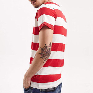 เสื้อยืดผู้ชายคุณภาพดีไซน์โดดเด่น สีสันปรับแต่งได้ แขนสั้น สินค้าอินเทรนด์ - Product Image 4