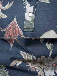 เสื้อถักลายดอกไม้สำหรับผู้ชาย |   เสื้อเชิ้ตแขนสั้นลำลองดีไซน์ทรอปิคอล แฟชั่นฤดูร้อน ป้องกันรอยยับ ใส่ได้ทุกวัน - Product Image 5