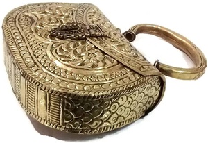 ที่กำหนดเองทำด้วยมือขัดสูงที่สวยงามที่กำหนดเองแม่ของมุกกระเป๋าถือแฟชั่นสำหรับผู้หญิงจากอินเดีย, - Product Image 3