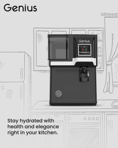 Système d'osmose inverse Genius Black Grey, capacité de stockage 12L, technologie RO UV UF COPPER ZINC ALKALINE, système d'eau multi-étapes - Product Image 5