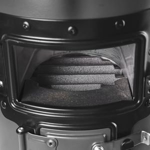 Camping Rocket <b>Stove</b> Portable Double-Door Foldable SPCC Steel Wood Burning Rocket <b>Stove</b> with Carrying Backpack Burn Twigs - Product Image 2