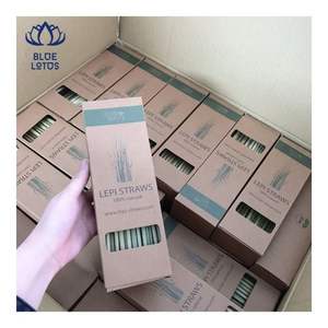 Pailles en bambou de haute qualité, réutilisables, pour boissons froides et service de boissons - Product Image 4