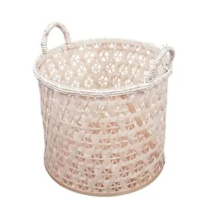 Best Price HAPRO Woven Bamboo Basket Nice Bamboo Basket Woven Bamboo Storage Basket