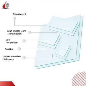 Verre trempé conducteur ITO avec revêtement, à forte stabilité, pour équipement de laboratoire de test - Product Image 2