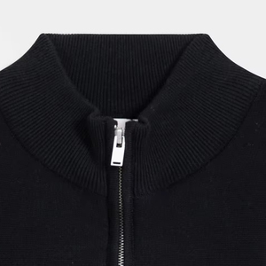 customized wholesale Men's Polo Shirts casual Polo <b>mock</b> <b>neck</b> Shirt <b>Top</b> Selling collar zipper Polo Shirts OEM services - Product Image 4