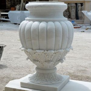 Pots à fleurs en marbre naturel, fabricant de jardinières de luxe, vases en pierre - Product Image 3