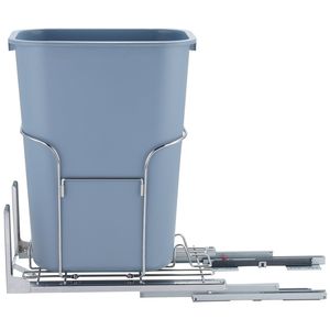 Cestino estraibile singolo da 35L, capacità di carico 110 libbre, contenitore per rifiuti da cucina con maniglia, kit di montaggio a porta, cestelli estraibili - Product Image 1