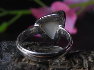 Australian <b>Opal</b> Natural Polished Multi Fire Bezel Setting <b>Silver</b> Gemstone <b>Ring</b> Classic Party Anniversary Wedding Gift Her New - Product Image 4