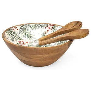 Bol à fruits de service en bois décoratif pour la maison moderne de forme luxueuse pour les fruits et la soupe à usage domestique ou commercial - Product Image 3